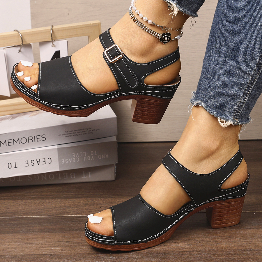 Casual Slingback Slides Shoes  - Summer Clothing Modest บทวิจารณ์และราคา