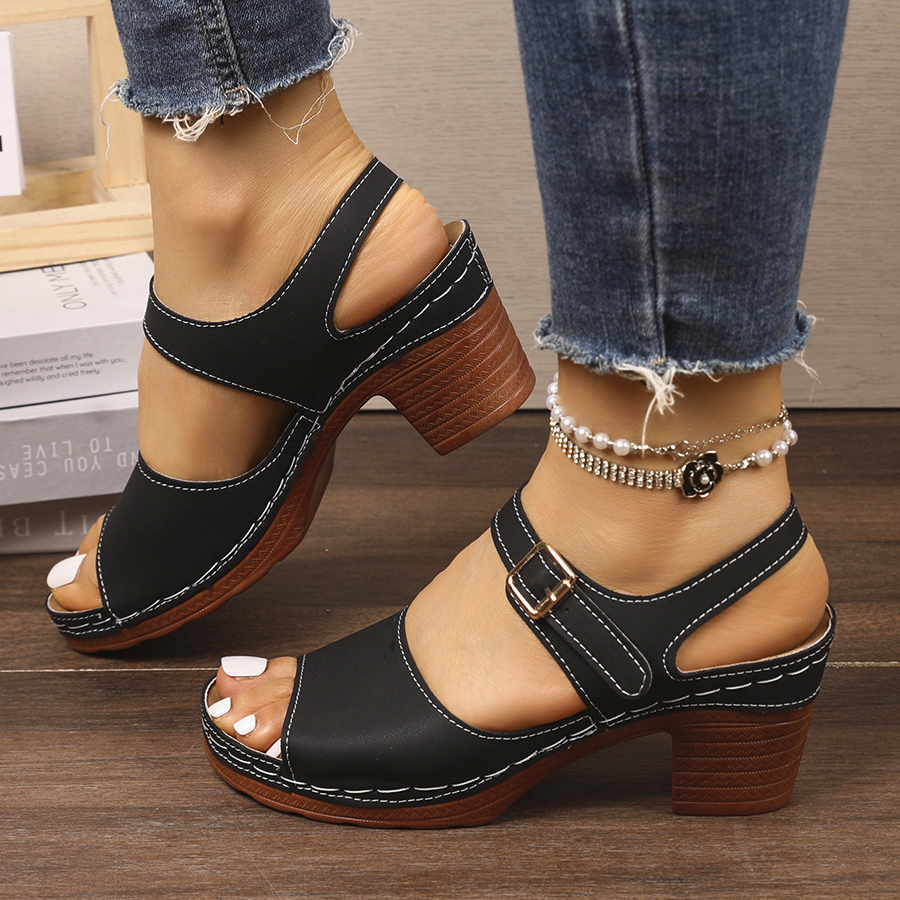 Casual Slingback Slides Shoes  - Summer Clothing Modest บทวิจารณ์และราคา