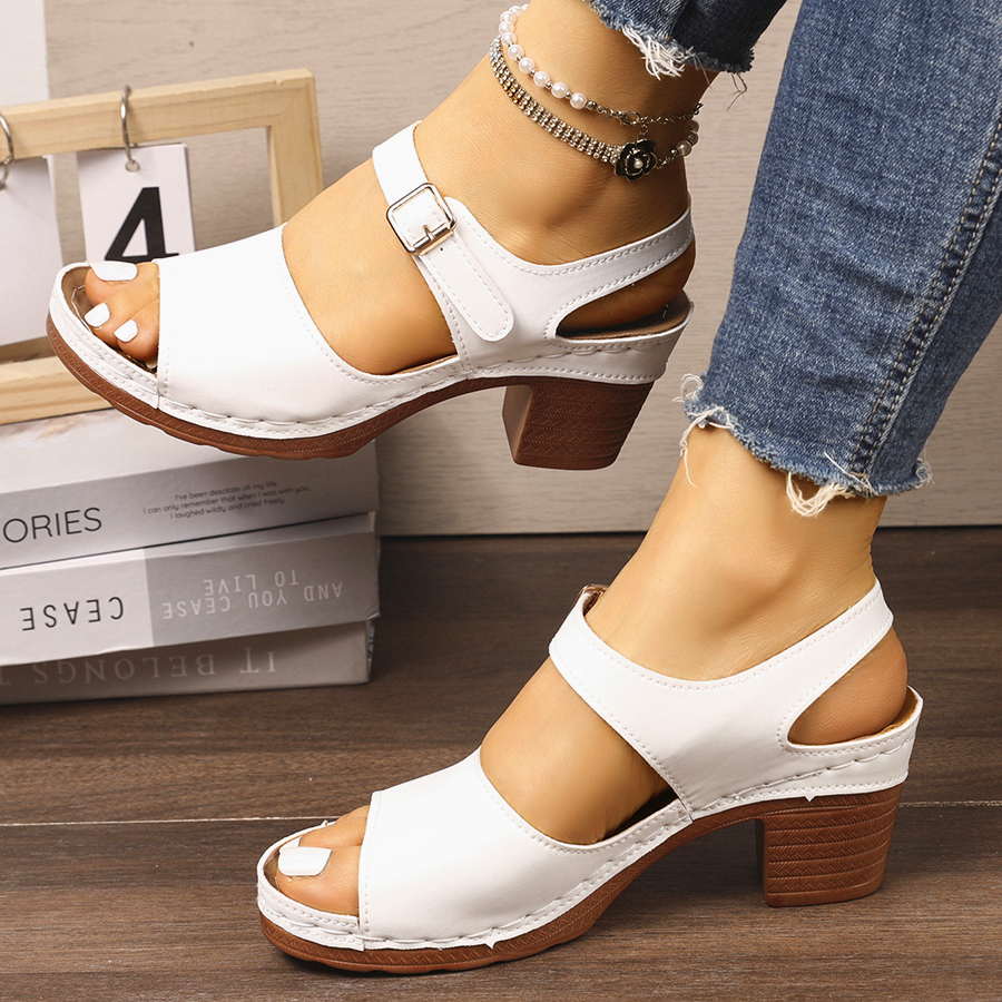 Casual Slingback Slides Shoes  - Summer Clothing Modest บทวิจารณ์และราคา