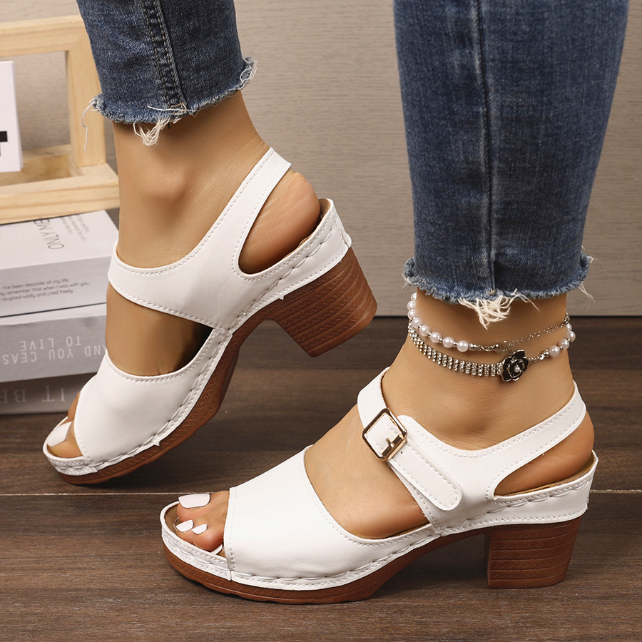 Casual Slingback Slides Shoes  - Summer Clothing Modest บทวิจารณ์และราคา