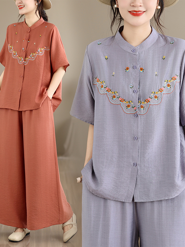 Embroidered Cotton Linen Summe - Summer Clothing Linen บทวิจารณ์และราคา