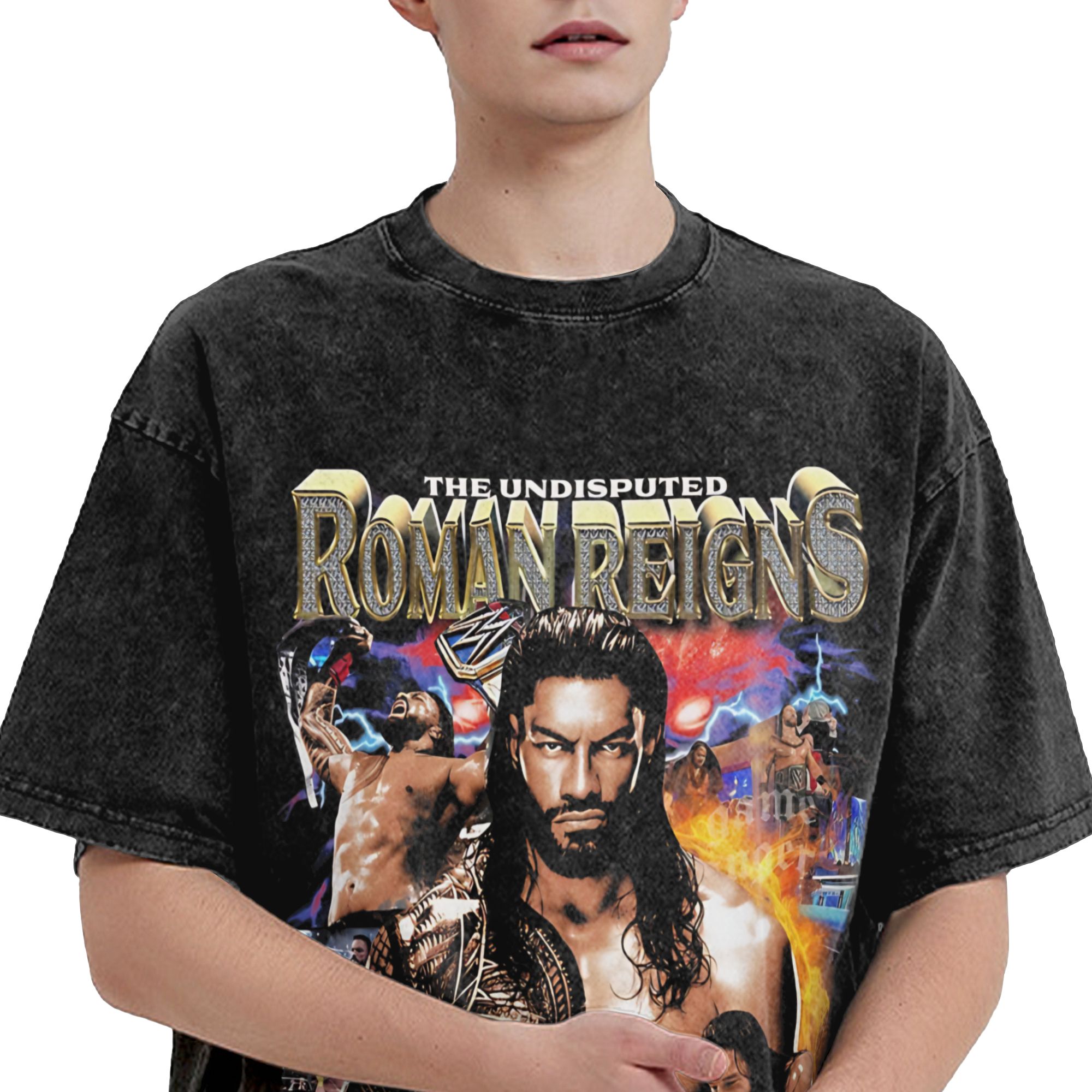 Harajuku Roman Reigns   Cute L - Summer Reign Clothing บทวิจารณ์และราคา