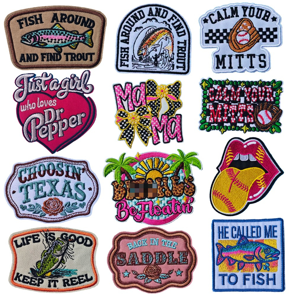 Summer Embroidered Patch Fishi - Summer Clothing Pictures บทวิจารณ์และราคา