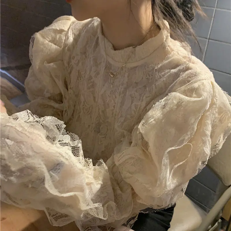 Vintage Blouses Women French S - Crop Blouse Linen บทวิจารณ์และราคา