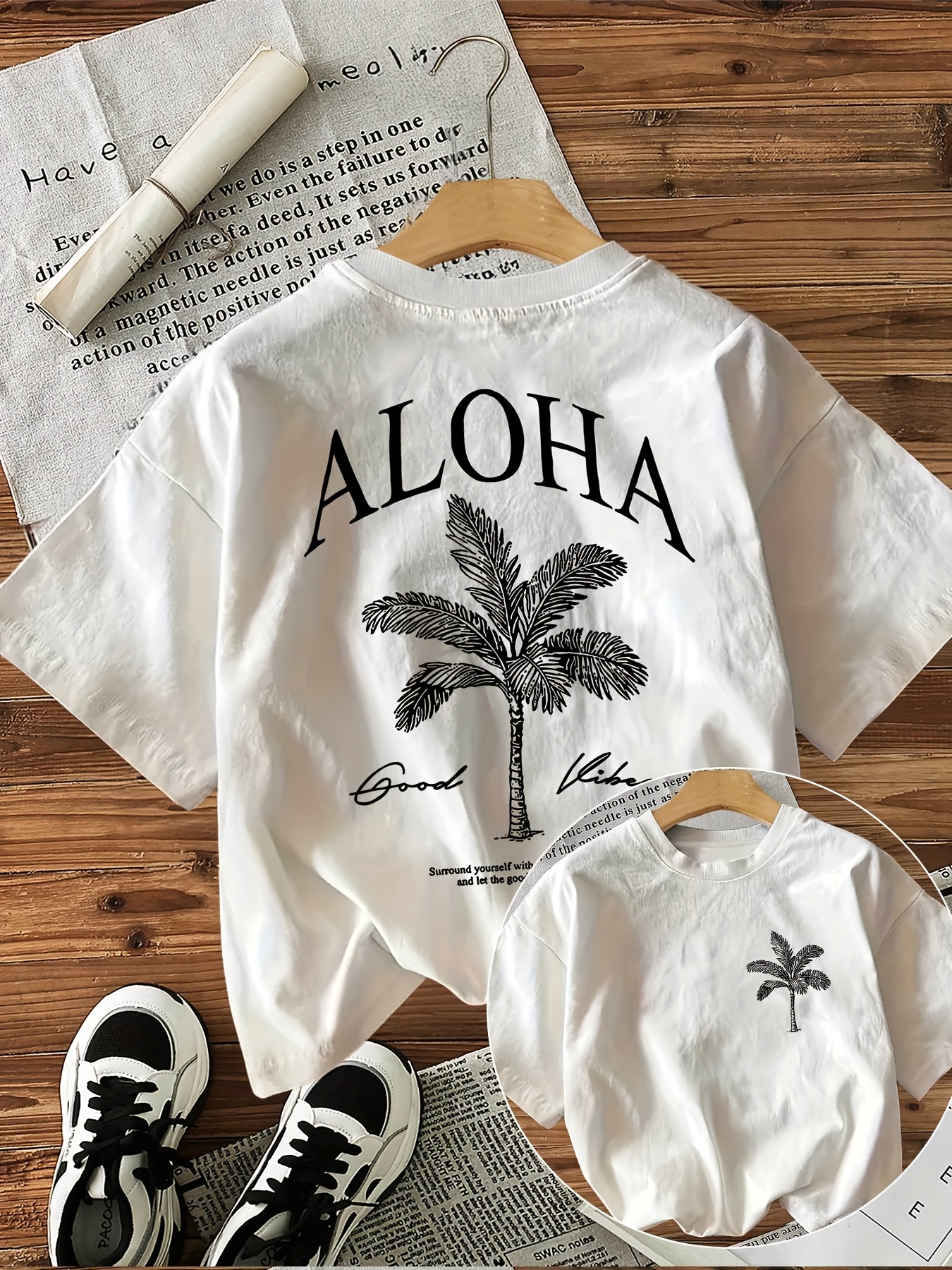 Women's Aloha Good Vibes Graph - Summer Clothing Vibes บทวิจารณ์และราคา