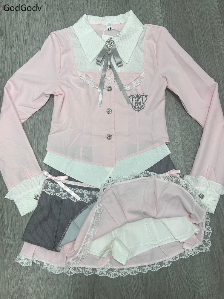 Spring Y2K Princess Outfits Wo - Summer Clothing Model บทวิจารณ์และราคา
