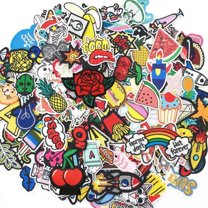 30PCS/lot Embroidery Patches M - Summer Clothing Pictures บทวิจารณ์และราคา