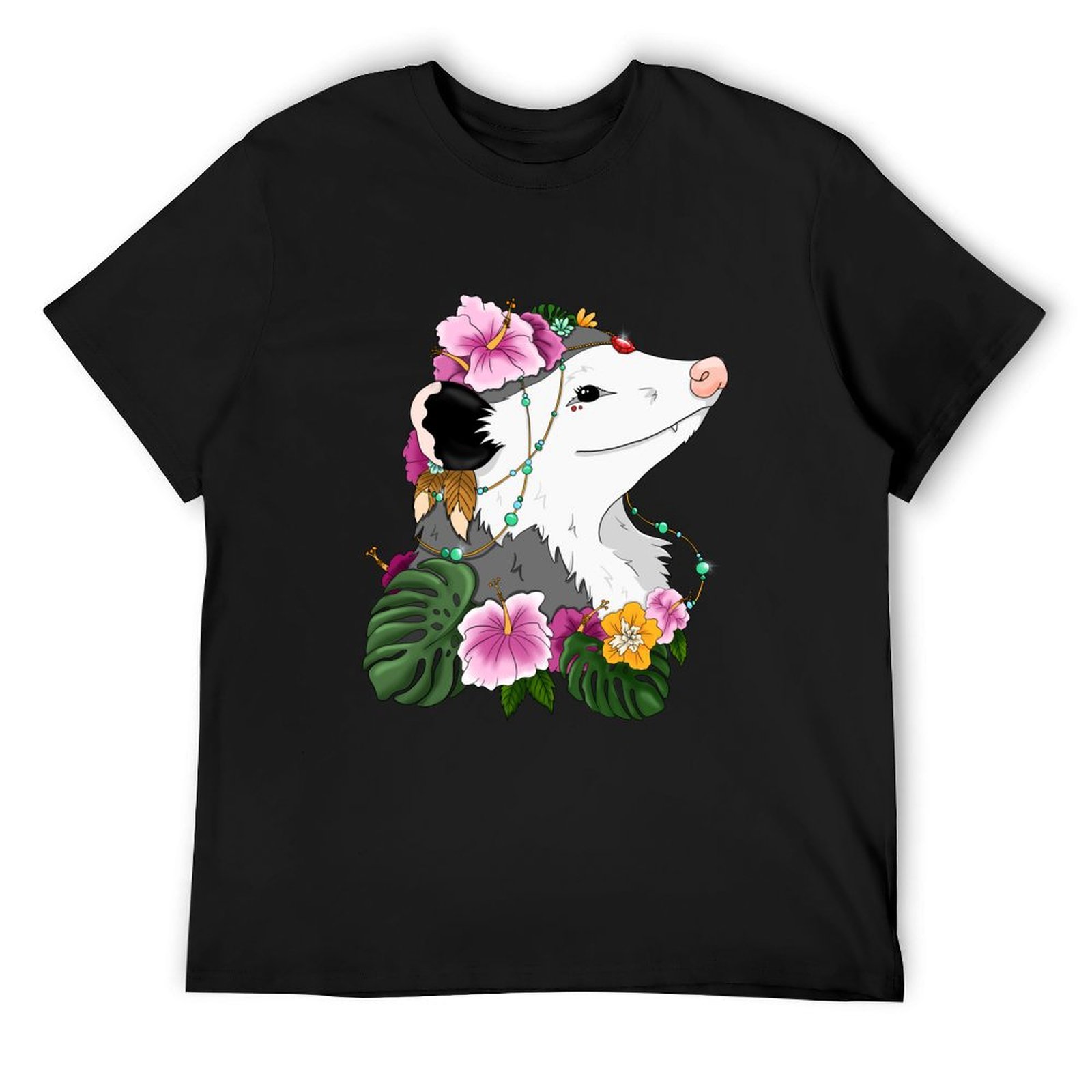 Opossum with tropical vibes T- - Summer Clothing Vibes บทวิจารณ์และราคา
