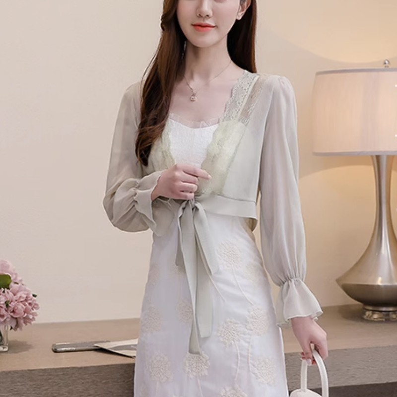 Sweet Blouses Women Flare Slee - Crop Blouse Linen บทวิจารณ์และราคา